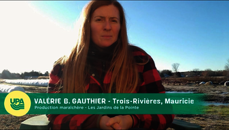 Valérie B. Gauthier, productrice maraîchère